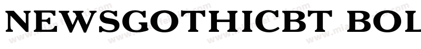 NEWSGOTHICBT BOLDEXT字体转换
